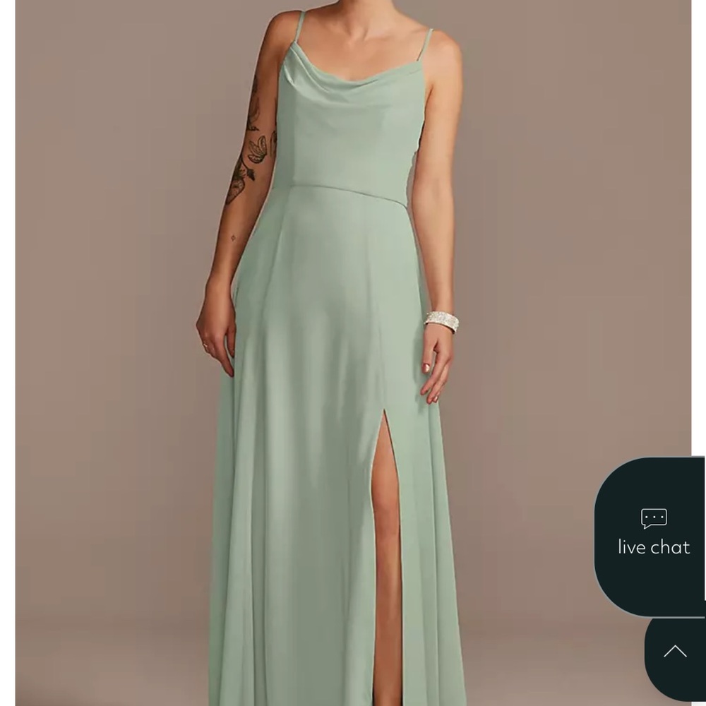 Elegant Mint Green Spaghetti Strap Dress